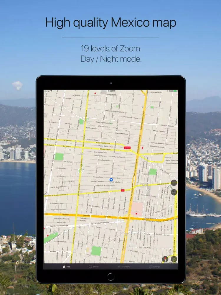 ภาพหน้าจอของ Mexico Offline Navigation iPad 