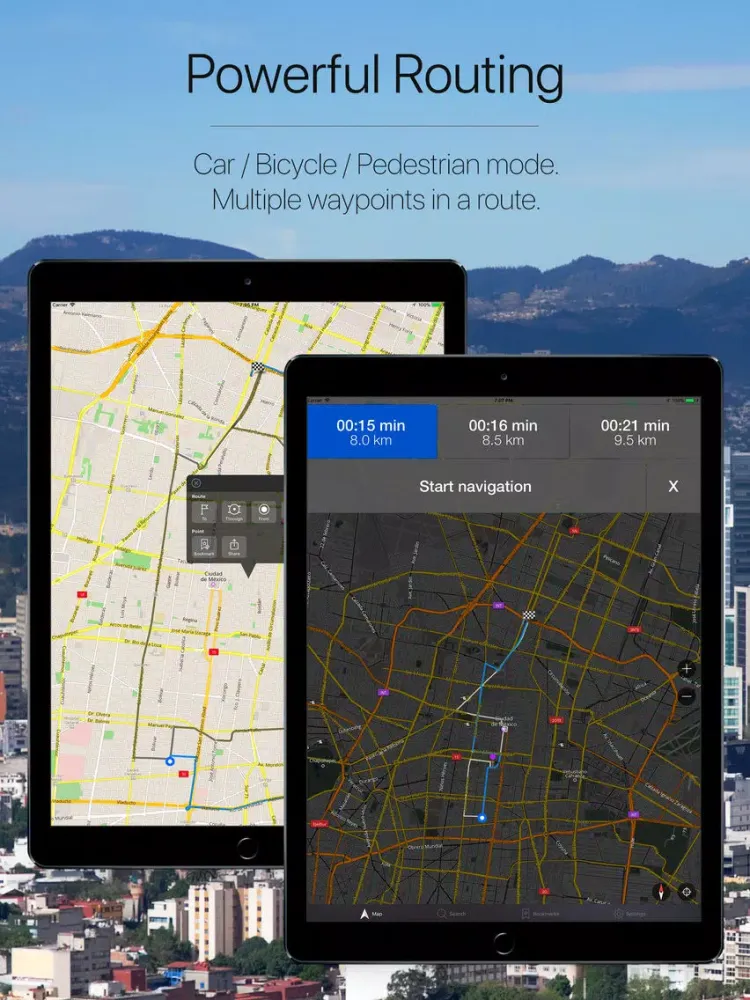 ภาพหน้าจอของ Mexico Offline Navigation iPad 