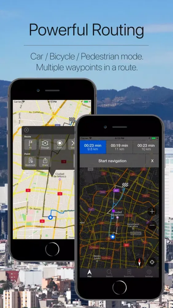 ภาพหน้าจอของ Mexico Offline Navigation