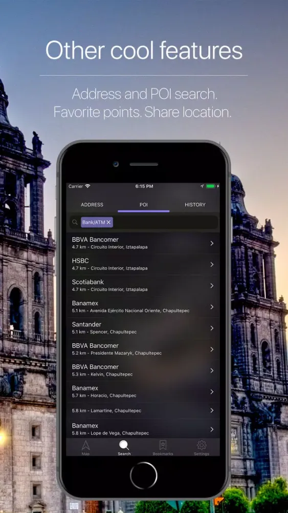 ภาพหน้าจอของ Mexico Offline Navigation