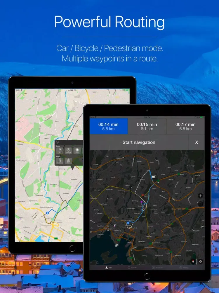 Norway Offline Navigation iPad 应用截图