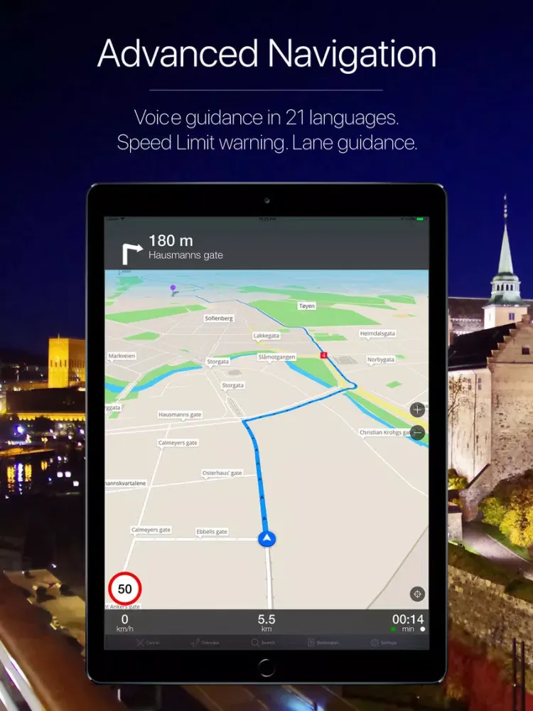 Norway Offline Navigation iPad 应用截图