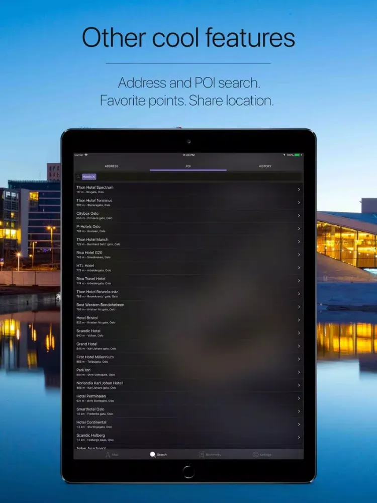 Norway Offline Navigation iPad 应用截图