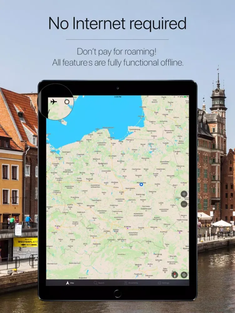 Poland Offline Navigation iPad  스크린샷