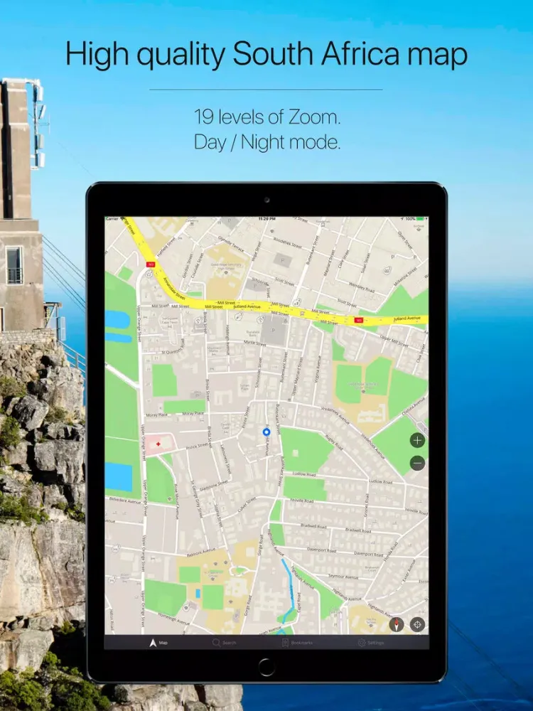 Capturas de tela do South Africa Navigation iPad 