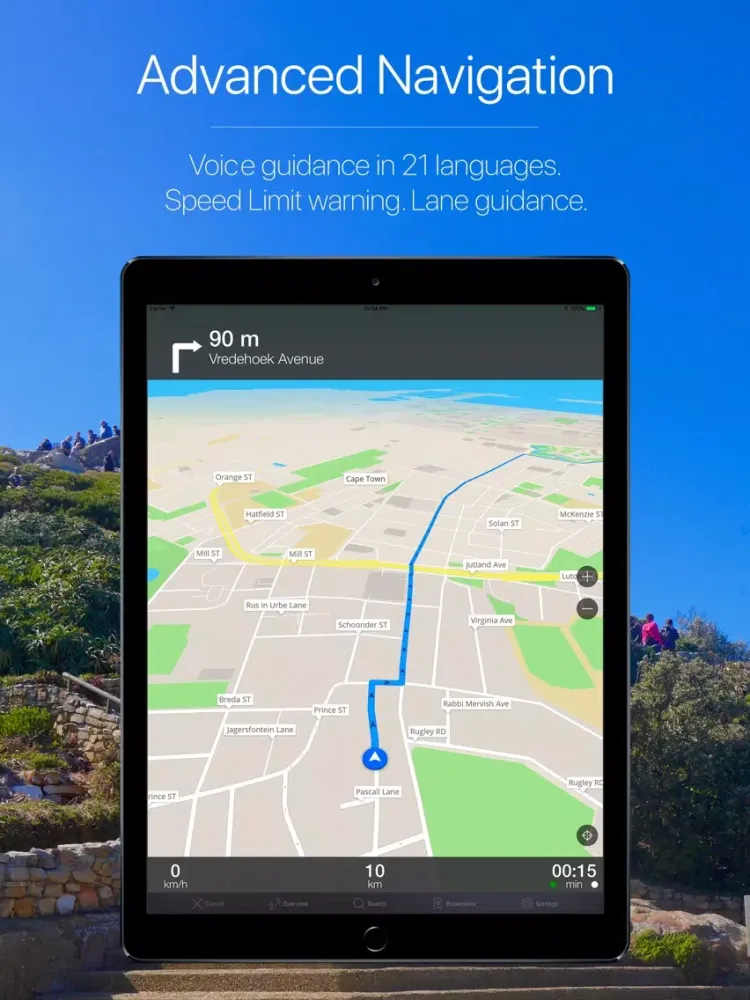 Capturas de tela do South Africa Navigation iPad 