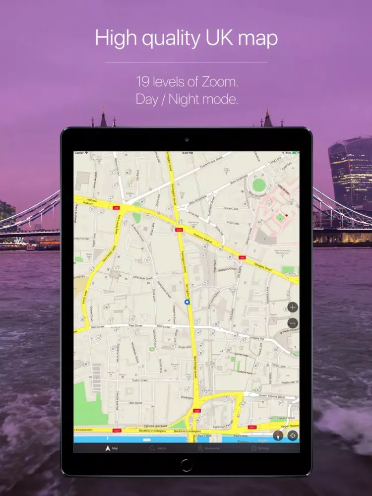 Capturas de pantalla de UK Offline Navigation iPad 