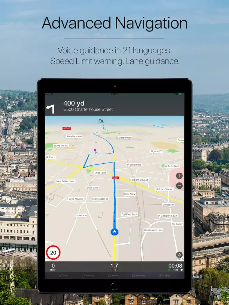 Capturas de pantalla de UK Offline Navigation iPad 