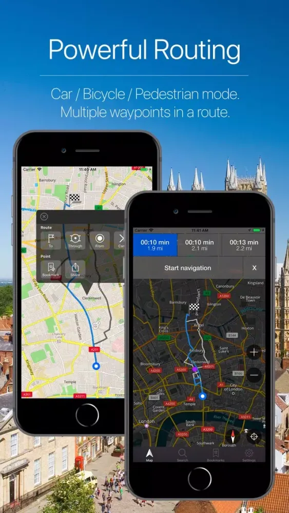 Capturas de pantalla de UK Offline Navigation