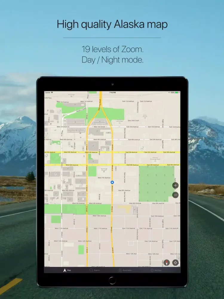 Capturas de pantalla de Alaska, USA Offline Navigation iPad 