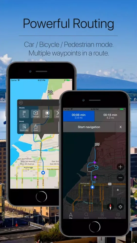 Capturas de pantalla de Alaska, USA Offline Navigation