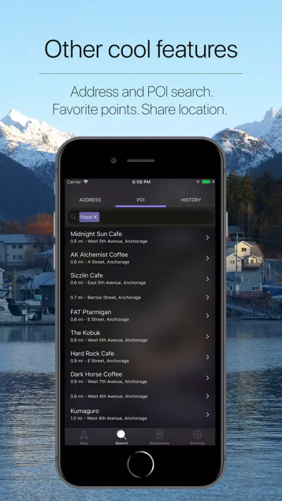 Capturas de pantalla de Alaska, USA Offline Navigation
