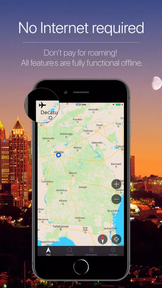 Capturas de pantalla de Georgia, US Offline Navigation