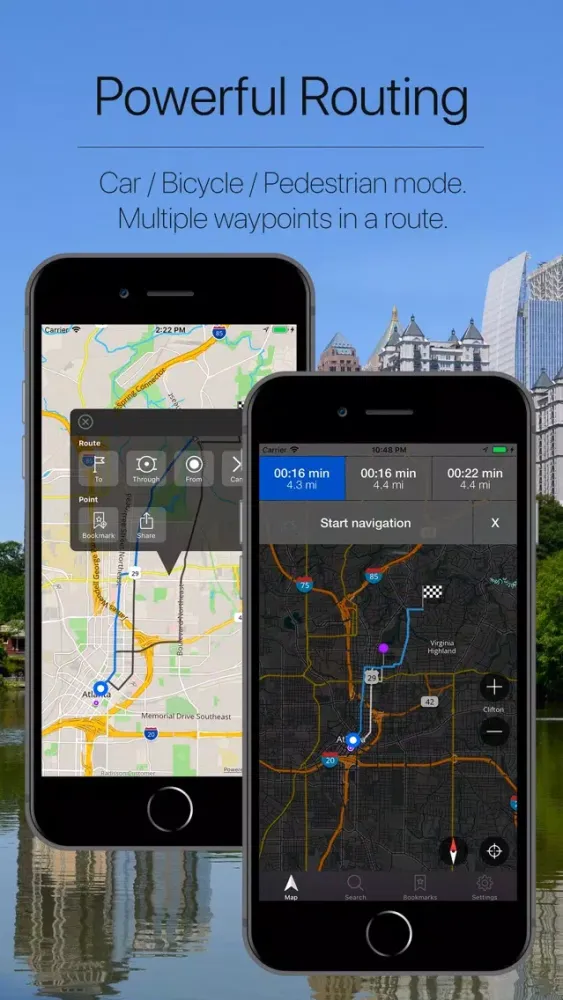 Capturas de pantalla de Georgia, US Offline Navigation