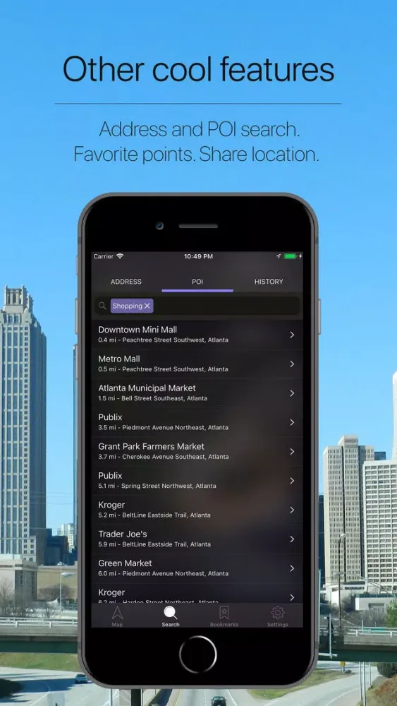 Capturas de pantalla de Georgia, US Offline Navigation