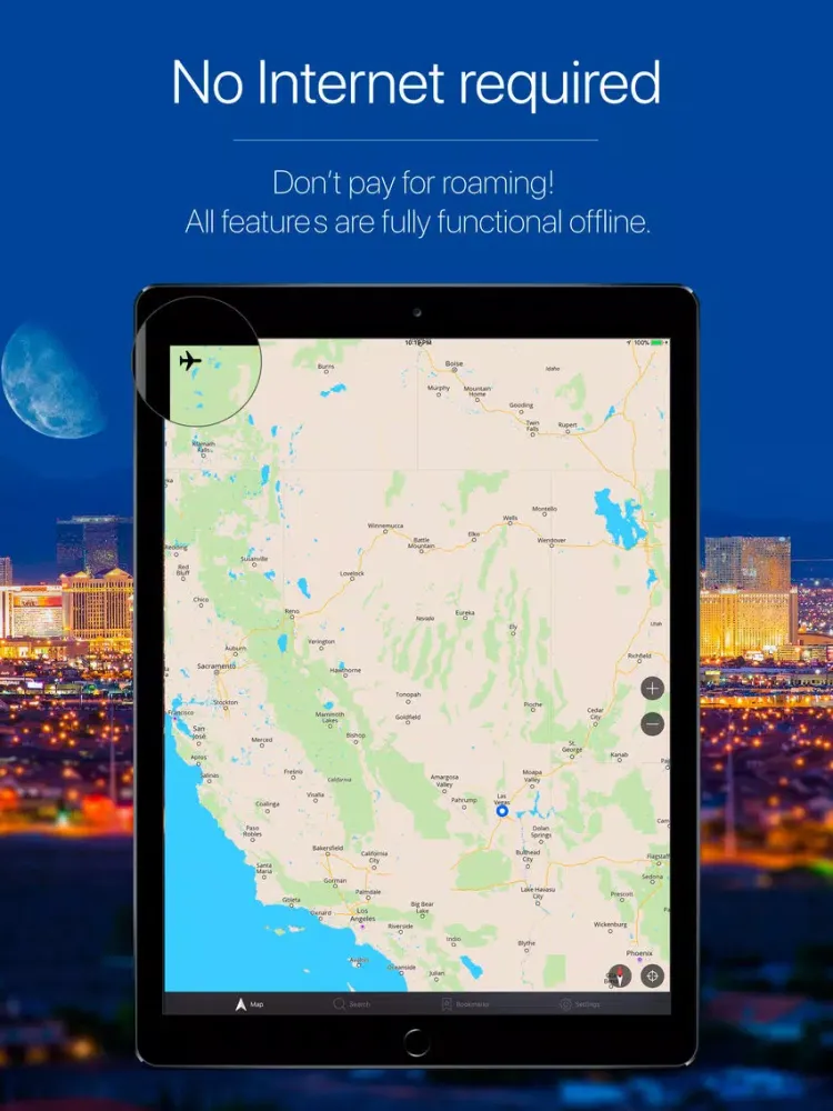 Capturas de tela do Nevada, USA Offline Navigation iPad 