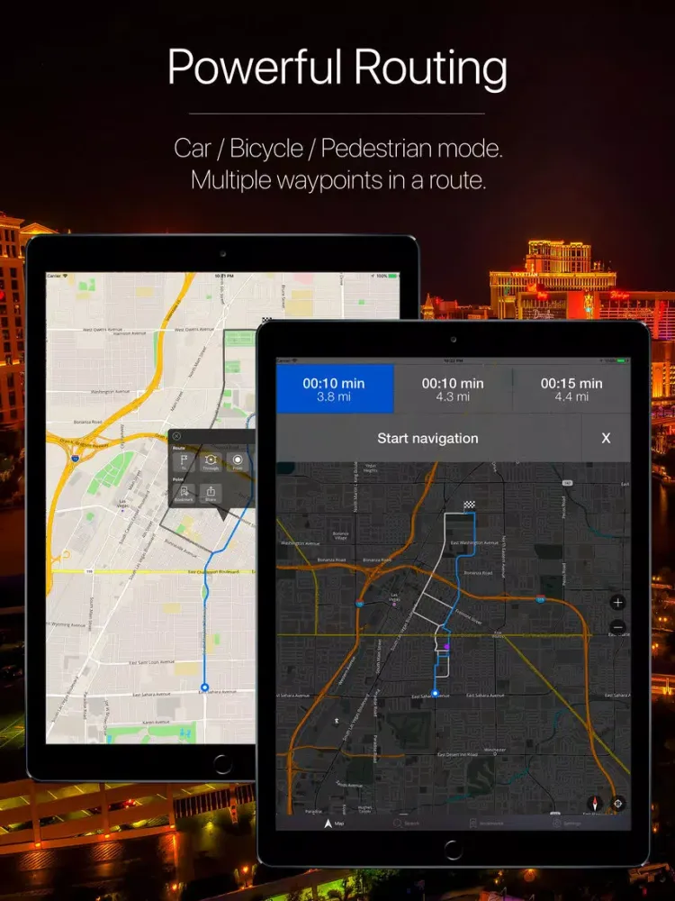 Capturas de tela do Nevada, USA Offline Navigation iPad 