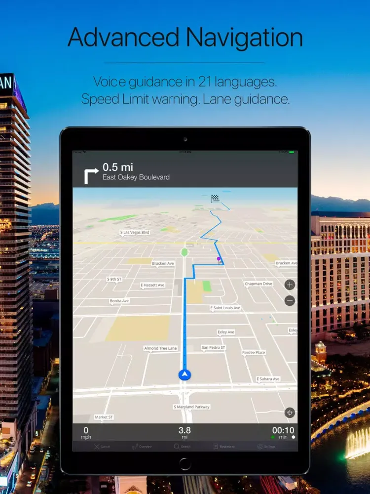 Capturas de tela do Nevada, USA Offline Navigation iPad 