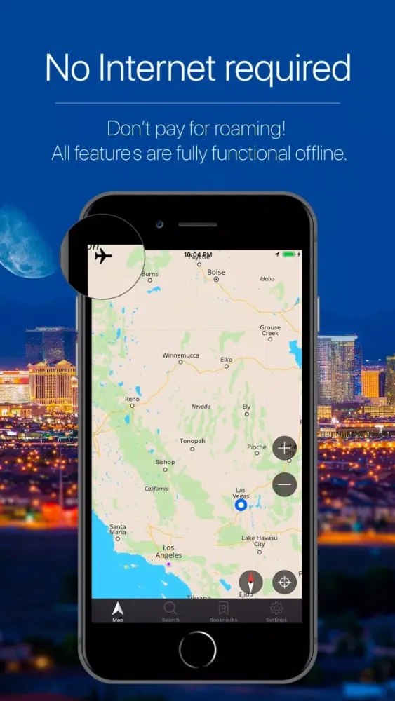 Capturas de tela do Nevada, USA Offline Navigation