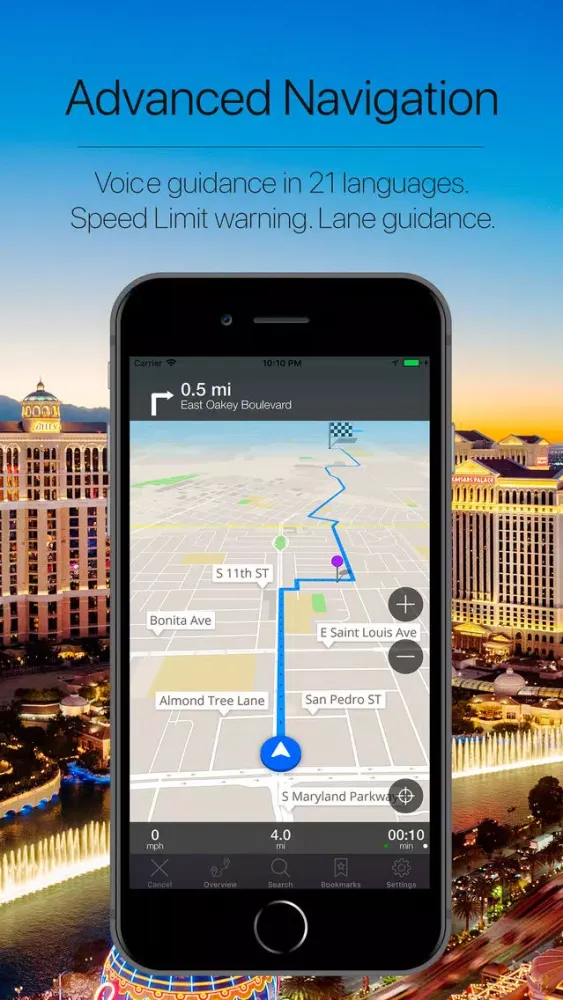 Capturas de tela do Nevada, USA Offline Navigation