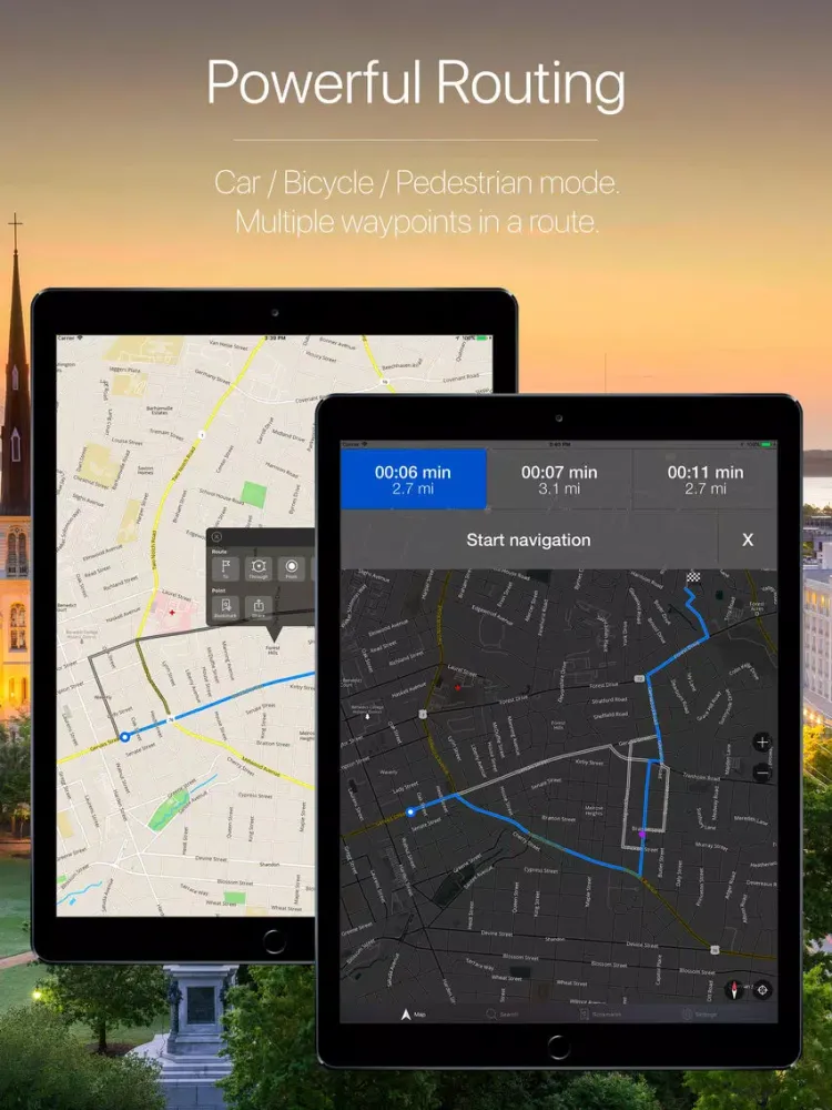 تصاویر South Carolina, USA Navigation iPad 