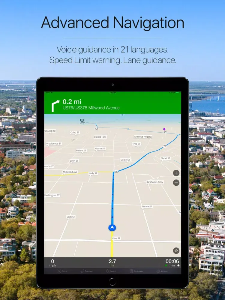 تصاویر South Carolina, USA Navigation iPad 