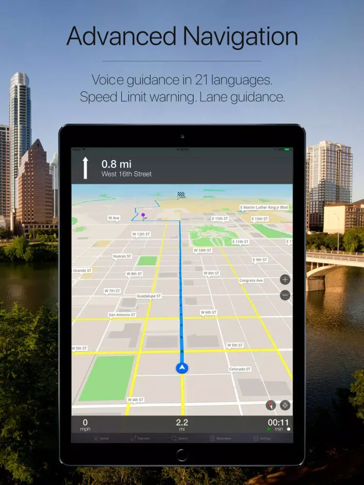 Скриншоты Texas, USA Offline Navigation iPad 
