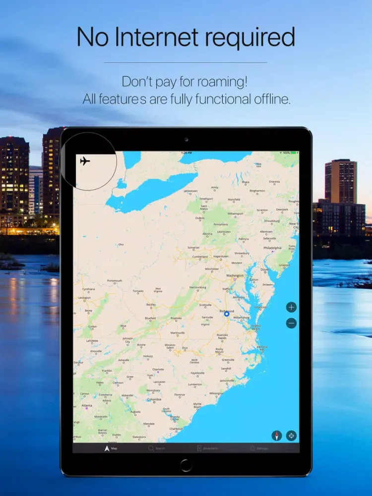 تصاویر Virginia Offline Navigation iPad 
