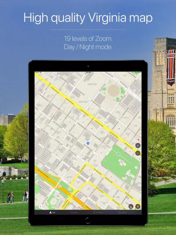 تصاویر Virginia Offline Navigation iPad 