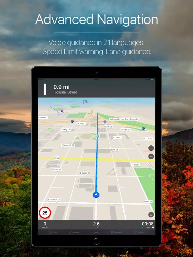 تصاویر Virginia Offline Navigation iPad 