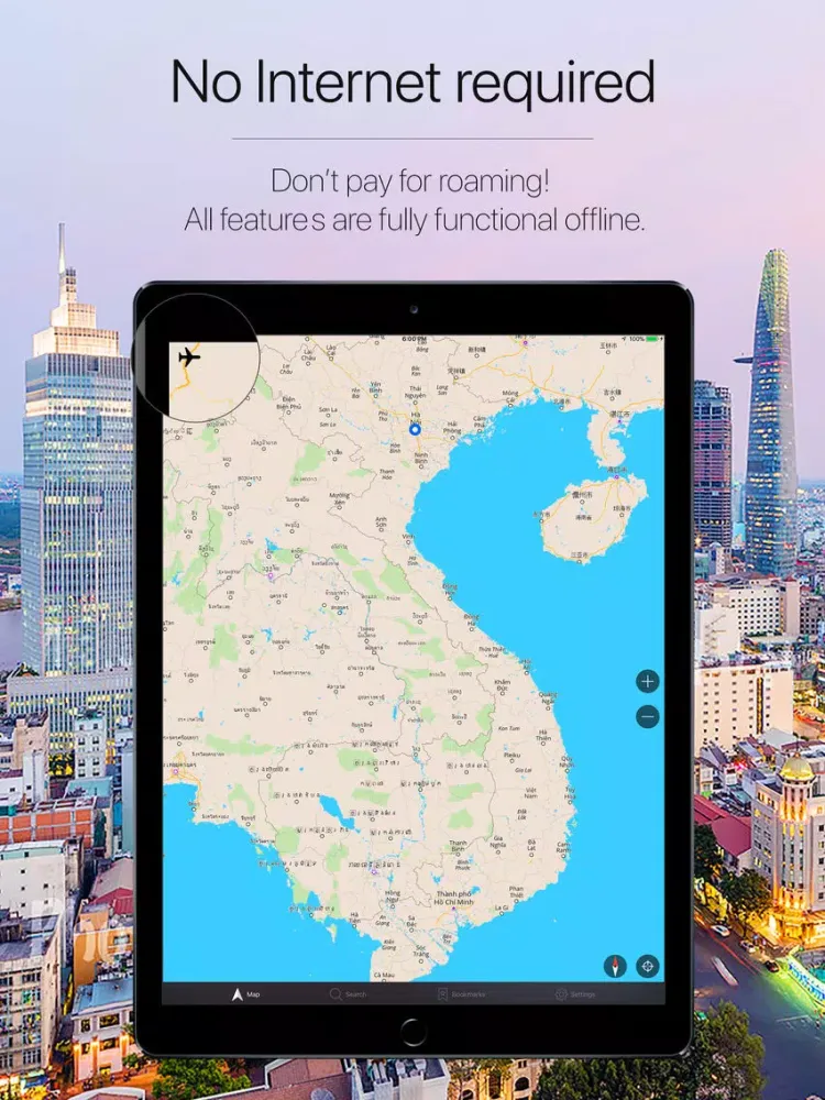 Capturas de tela do Vietnam Offline Navigation iPad 