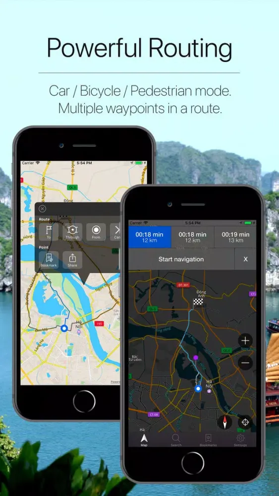 Capturas de tela do Vietnam Offline Navigation
