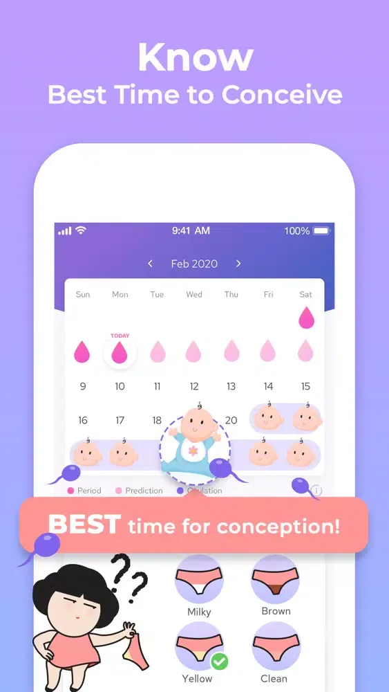 Tangkapan skrin Lunar - Period Tracker