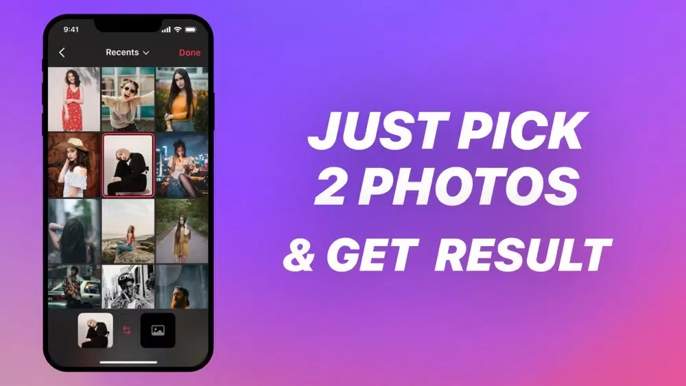 Tangkapan skrin Before After compare photo