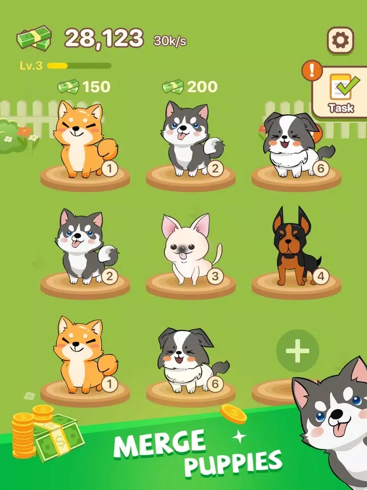 تصاویر Puppy Town - Merge & Win iPad