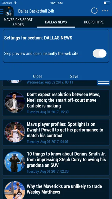 24h News for Dallas Mavericks স্ক্রিনশট
