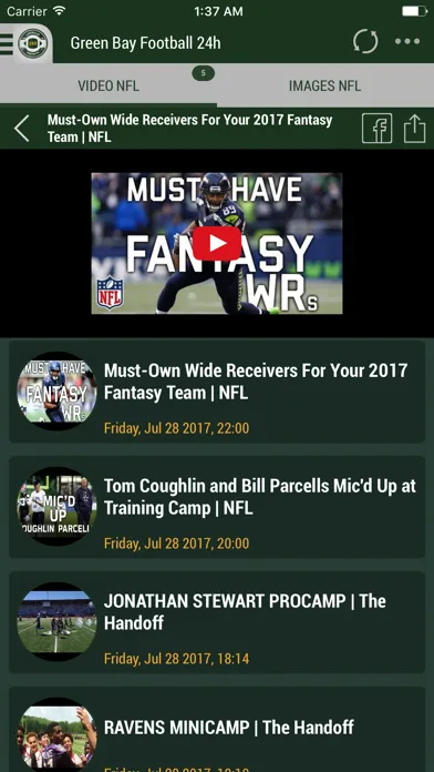 24h News for Green Bay Packers Screenshots