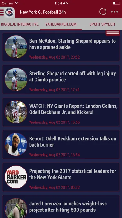 صور 24h News for New York Giants