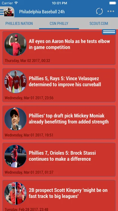 Philadelphia Baseball 24h स्क्रीनशॉट