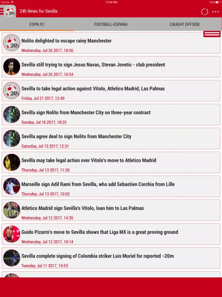 صور 24h News for Sevilla FC iPad 