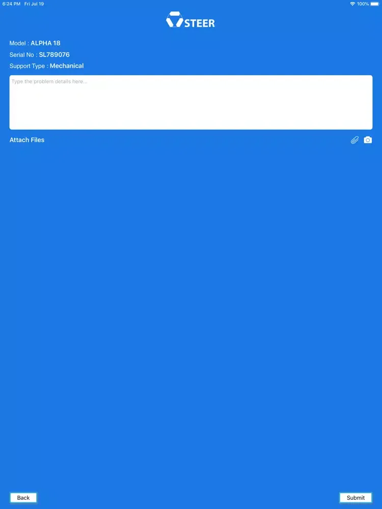ภาพหน้าจอของ STEER: Ticketing Tool iPad 