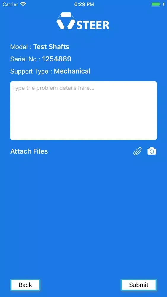ภาพหน้าจอของ STEER: Ticketing Tool