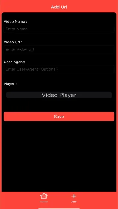 Url Video Player Ekran Görüntüleri