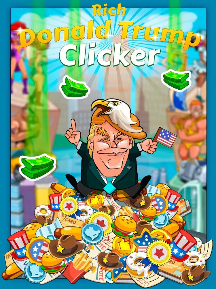 Rich Donald Trump Clicker Free iPad 应用截图