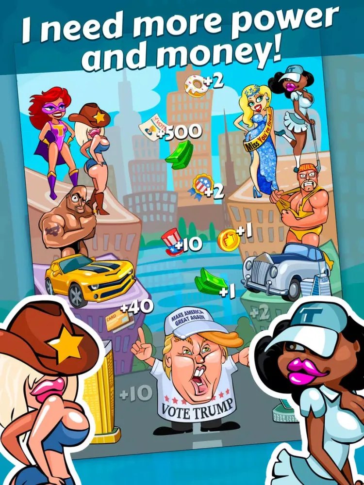Rich Donald Trump Clicker Free iPad 应用截图