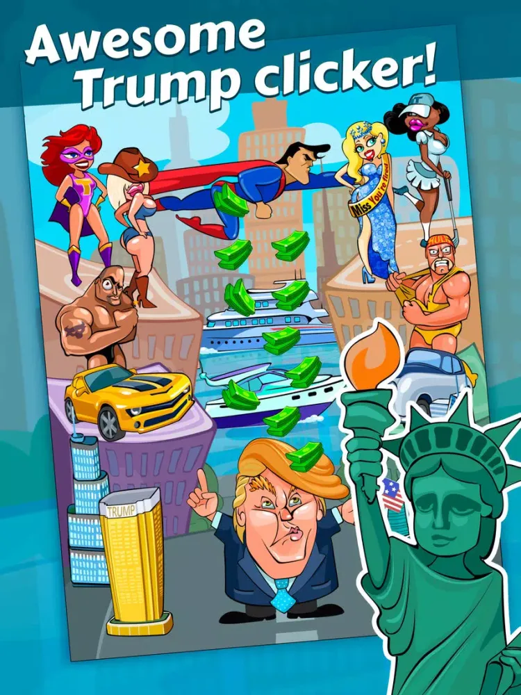 Rich Donald Trump Clicker Free iPad 应用截图