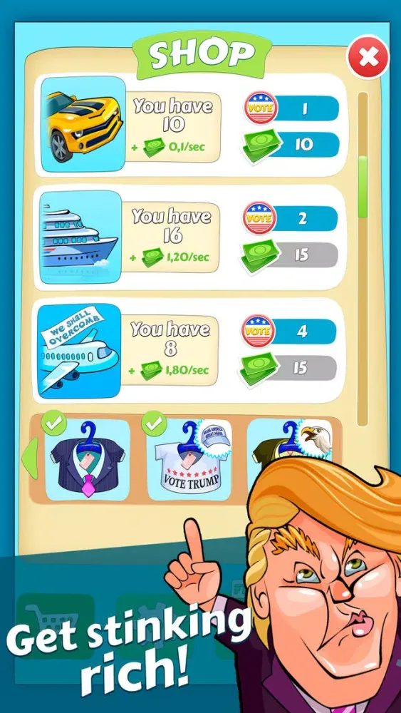 Rich Donald Trump Clicker Free应用截图
