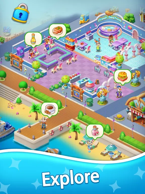 Food Travel - Merge & Cooking iPad 應用截圖