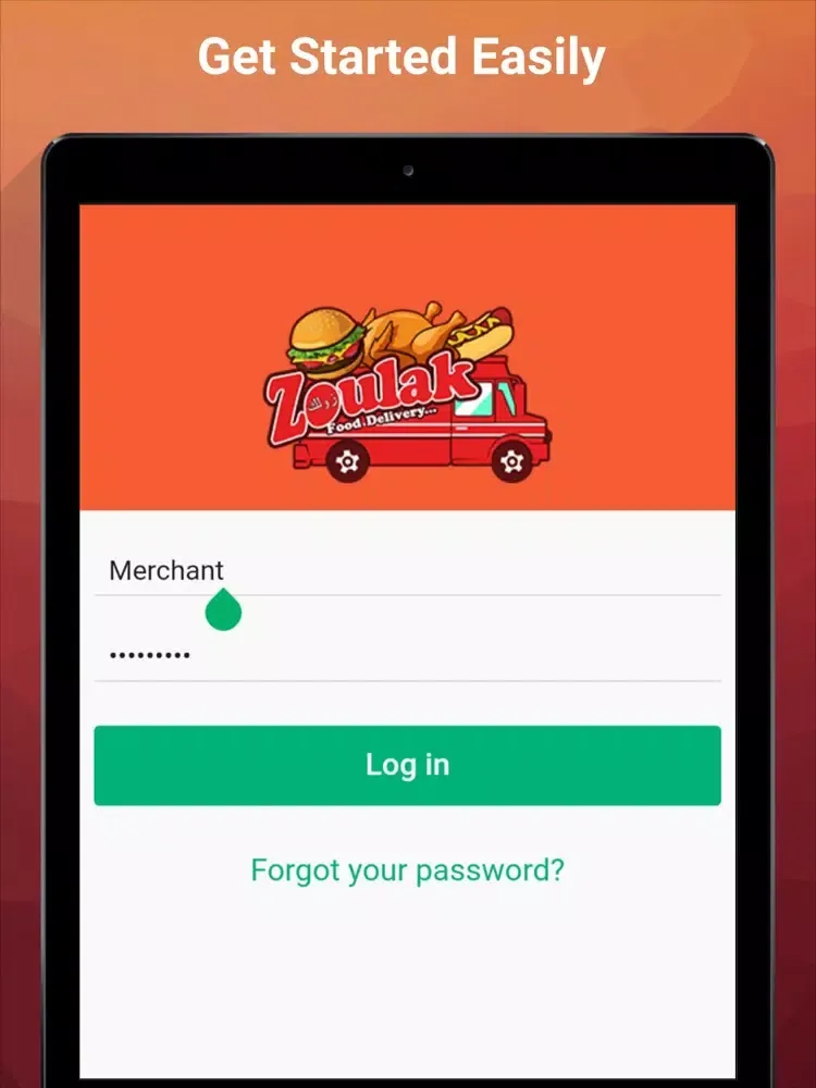 Zoulak Order Taking App iPad  Screenshots