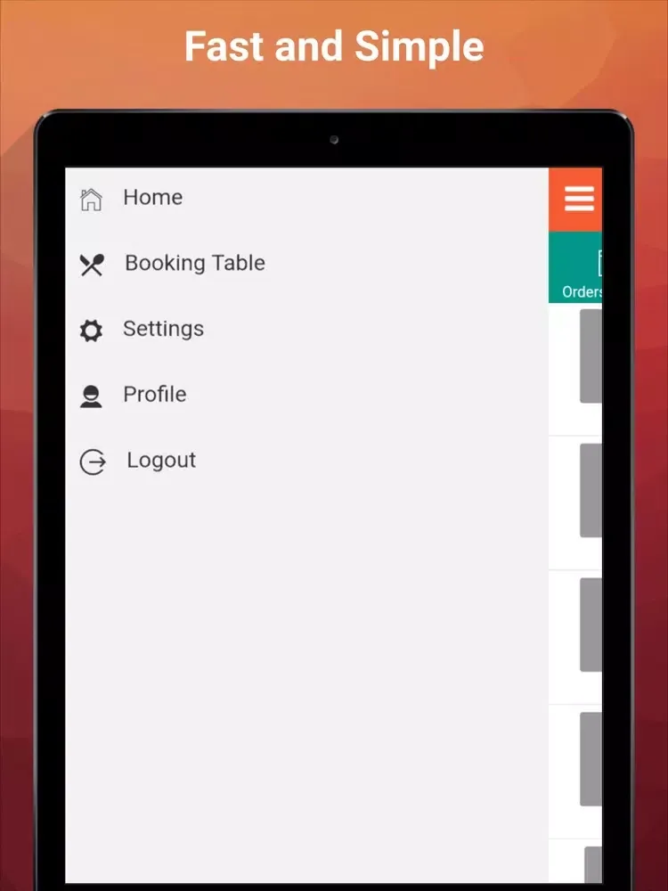 Zoulak Order Taking App iPad  Screenshots